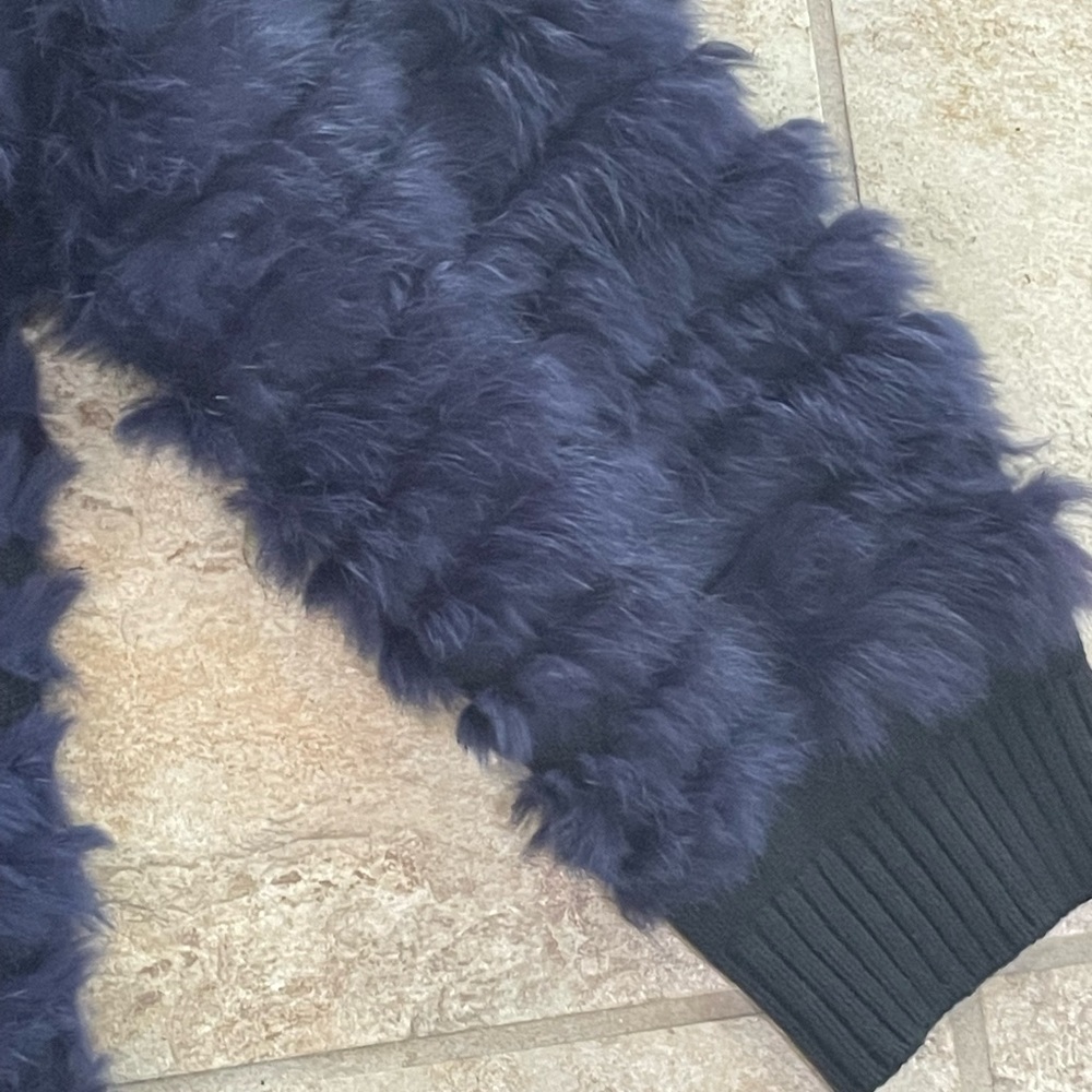 Sandro Rabbit Fur Knit Jacket - Picture 5 of 8